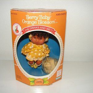 Vintage Strawberry Shortcake Orange Blossom Berry Baby Boxed Doll